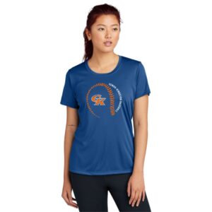 Genoa Kingston Booster Club Baseball Ladies Performance Tee
