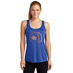 Genoa Kingston Booster Club Baseball Ladies Racerback Tank