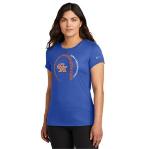 Genoa Kingston Booster Club Baseball Ladies Nike Performance Tee