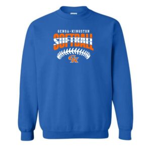 Genoa Kingston Booster Club Softball Adult & Youth Crewneck Sweatshirt