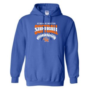Genoa Kingston Booster Club Softball Adult & Youth Hooded Sweatshirt