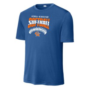 Genoa Kingston Booster Club Softball Adult & Youth Performance Tee
