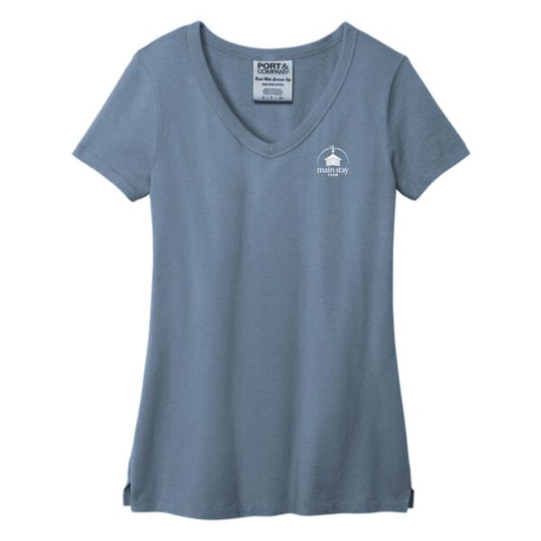 Main Stay Therapeutic Farm Ladies Garment-Dyed V-Neck Tee - Image 2
