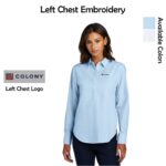Colony Display Ladies Long Sleeve Modern Oxford Shirt