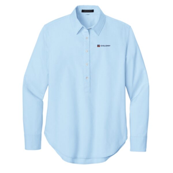 Colony Display Ladies Long Sleeve Modern Oxford Shirt - Image 2