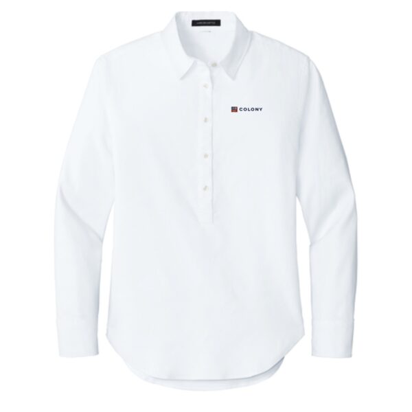 Colony Display Ladies Long Sleeve Modern Oxford Shirt - Image 4