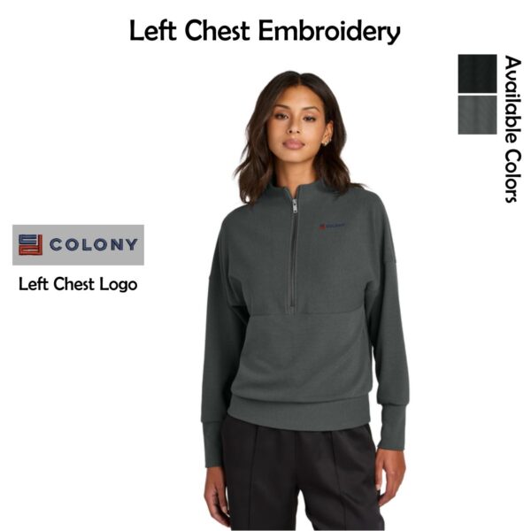 Colony Display Ladies Linear Texture 1/4-Zip
