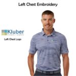 Kluber Architects + Engineers Adidas Textured Stripe Polo