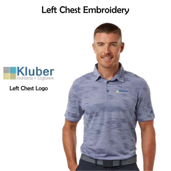 Kluber Architects + Engineers Adidas Textured Stripe Polo