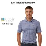 Kluber Architects + Engineers Adidas Textured Stripe Polo