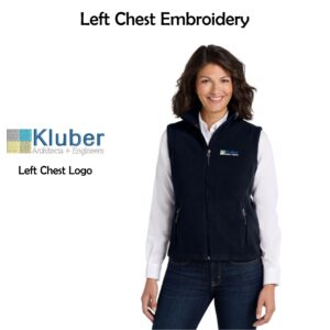 Kluber Architects + Engineers Ladies Fleece Vest
