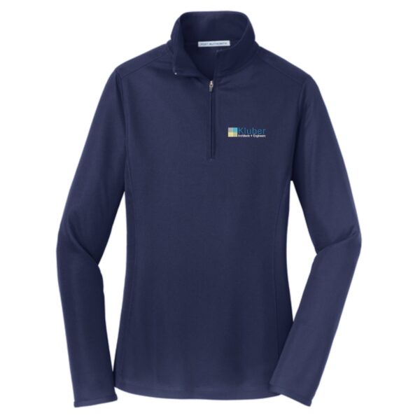 Kluber Architects + Engineers Ladies Pinpoint Mesh 1/2-Zip - Image 2