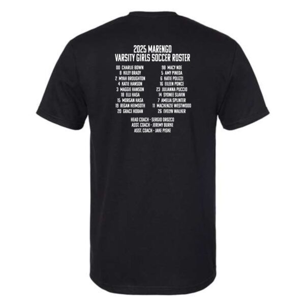 Marengo 001 Girls Soccer Regional Champions Adult T-Shirt - Image 3
