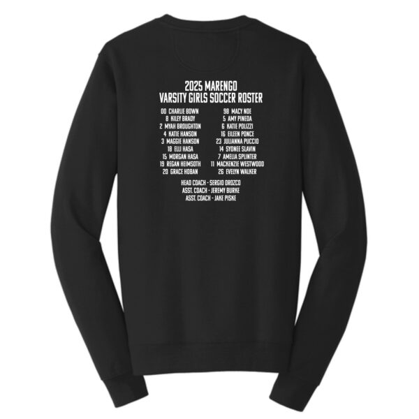 Marengo 001 Girls Soccer Regional Champions Adult Crewneck Sweatshirt - Image 3