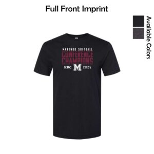 Marengo Softball 01 Conference Champions Adult T-Shirt