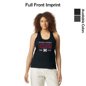 Marengo Softball 01 Conference Champions Ladies Racerback Tank Top