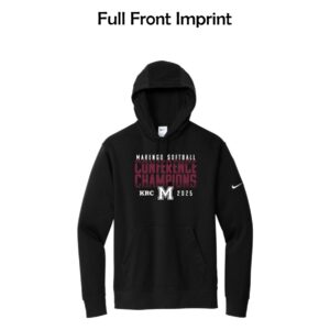 Marengo Softball 01 Conference Champions Adult Nike Hoodie