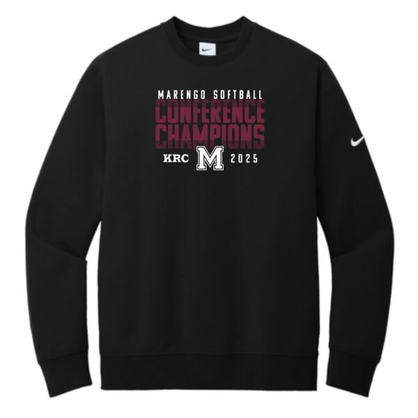 Marengo Softball 01 Conference Champions Adult Nike Crew - Image 2