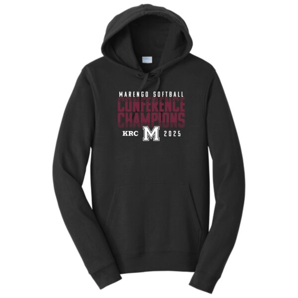 Marengo Softball 01 Conference Champions Adult Hooded Sweatshirt - Image 2