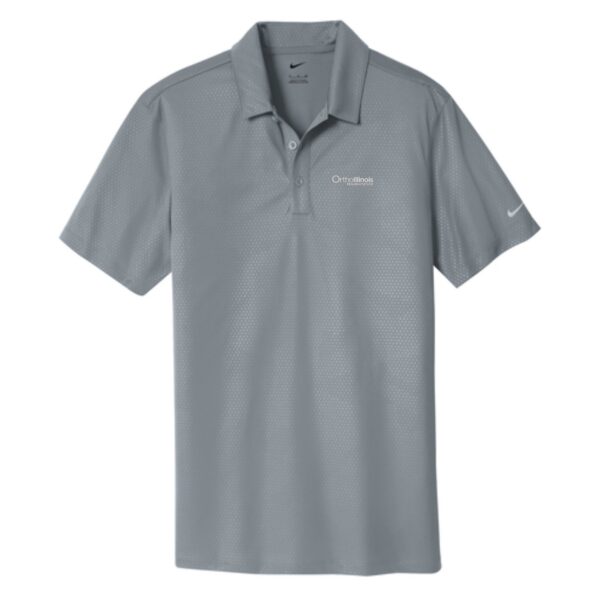 OrthoIllinois Rehabilitation Nike Dri-FIT Embossed Tri-Blade Polo - Image 3
