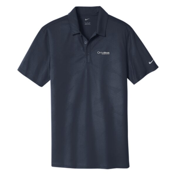 OrthoIllinois Rehabilitation Nike Dri-FIT Embossed Tri-Blade Polo - Image 4
