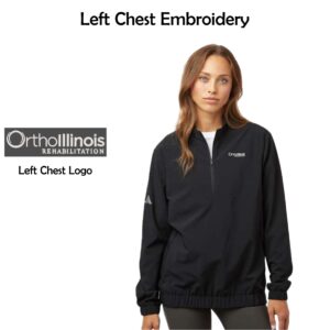 OrthoIllinois Rehabilitation Ladies Adidas Half-Zip Pullover