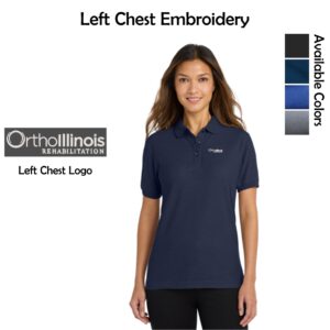 OrthoIllinois Rehabilitation Ladies Silk Touch Polo