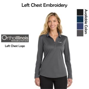 OrthoIllinois Rehabilitation Ladies Performance Long Sleeve Polo
