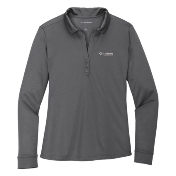 OrthoIllinois Rehabilitation Ladies Performance Long Sleeve Polo - Image 5
