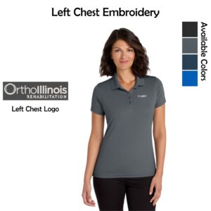 OrthoIllinois Rehabilitation Ladies Micro-Mesh Polo