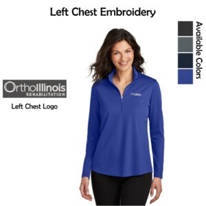 OrthoIllinois Rehabilitation Port Authority Ladies Dry Zone UV Micro-Mesh 1/4-Zip