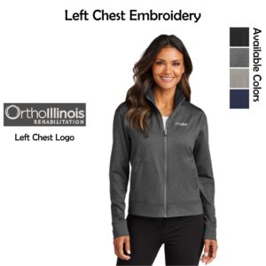 OrthoIllinois Rehabilitation Ladies Double Knit Full-Zip