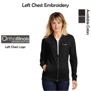 OrthoIllinois Rehabilitation Ladies Lightweight French Terry Bomber