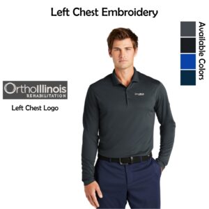 OrthoIllinois Rehabilitation Nike Long Sleeve Polo