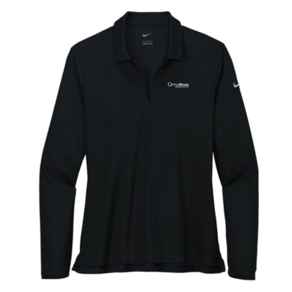 OrthoIllinois Rehabilitation Ladies Nike Long Sleeve Polo - Image 3