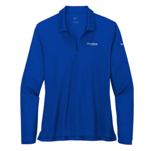 OrthoIllinois Rehabilitation Ladies Nike Long Sleeve Polo - Image 4