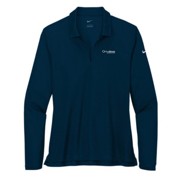 OrthoIllinois Rehabilitation Ladies Nike Long Sleeve Polo - Image 5