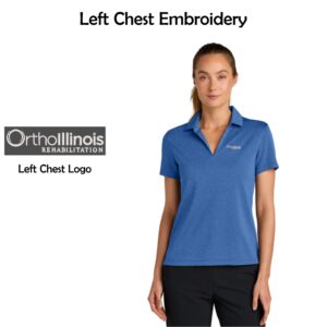 OrthoIllinois Rehabilitation Ladies Nike Heather Polo