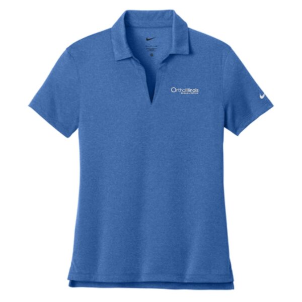 OrthoIllinois Rehabilitation Ladies Nike Heather Polo - Image 2