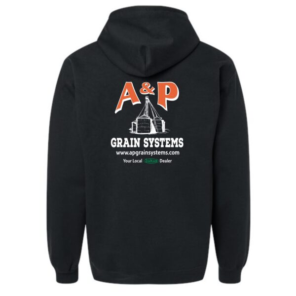 A & P Grain Systems Midweight Fleece Full-Zip Hooded Sweatshirt - Image 3