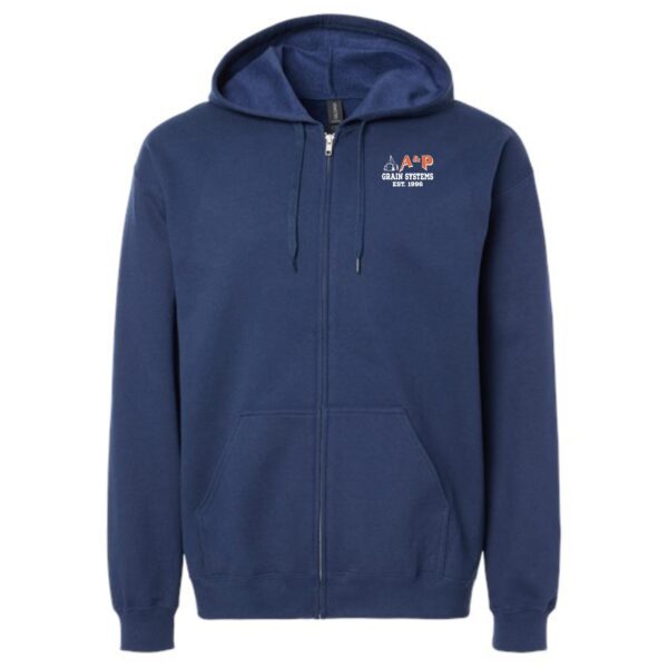 A & P Grain Systems Midweight Fleece Full-Zip Hooded Sweatshirt - Image 4