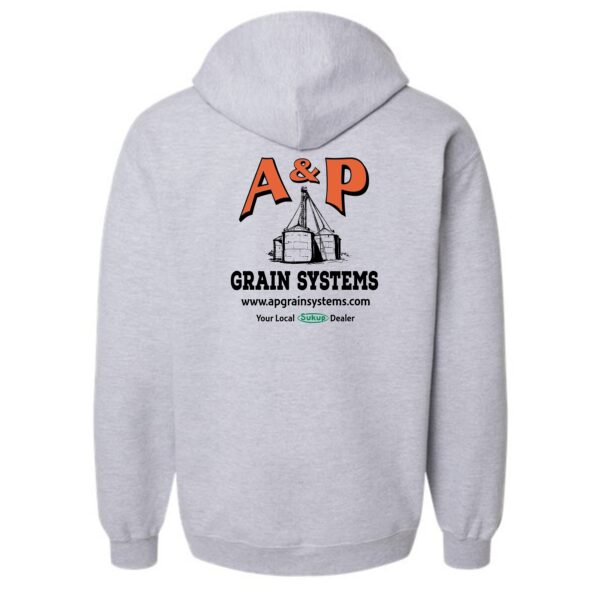 A & P Grain Systems Midweight Fleece Full-Zip Hooded Sweatshirt - Image 9