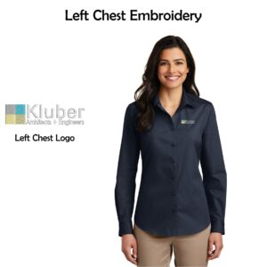 Kluber Architects + Engineers Ladies Long Sleeve Carefree Shirt