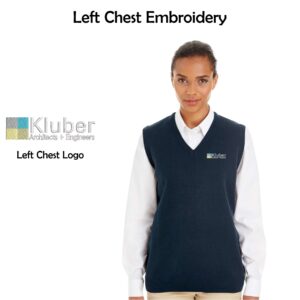 Kluber Architects + Engineers Ladies Harriton V-Neck Sweater Vest