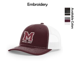 MCHS Golf Richardson Adjustable Snapback Trucker Cap