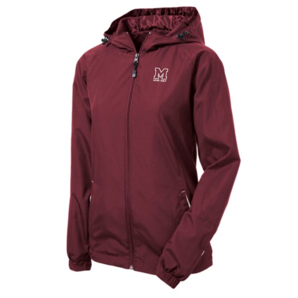 MCHS Golf Ladies Colorblock Hooded Raglan Jacket - Image 2