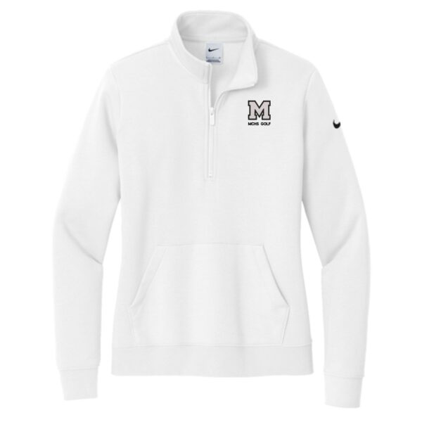 MCHS Golf Ladies Nike Sleeve Swoosh 1/2-Zip - Image 3