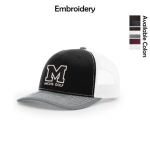 MCHS Golf Richardson Adjustable Snapback Trucker Cap