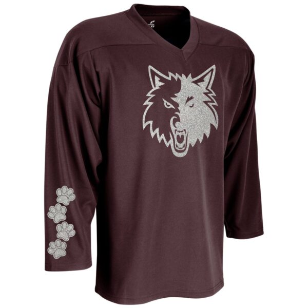Prairie Ridge Jr. Wolves Cheerleading Adult & Youth Hockey Jersey - Image 2
