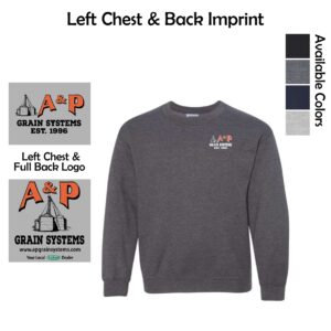 A & P Grain Systems Youth Heavy Blend Crewneck Sweatshirt